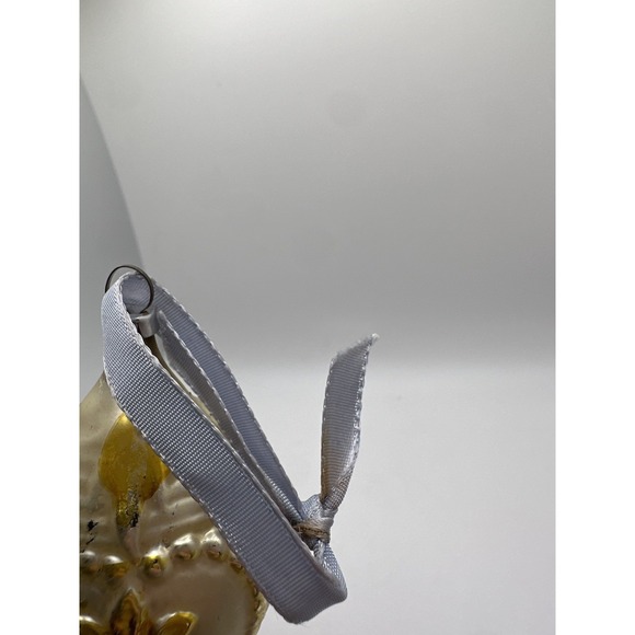 VTG Blown Glass Seashell Ornament Gold Silver Mercury Glass Christmas Coastal - Picture 16 of 16